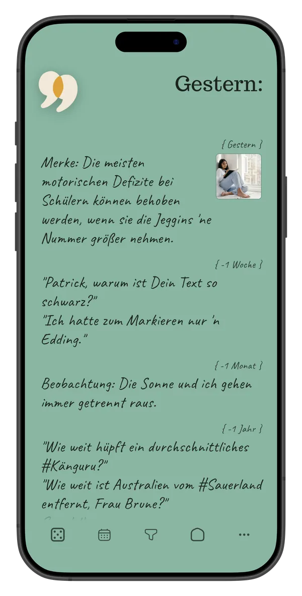 Täglicher Tagebucheintrag in handgeschriebener Schriftart, Sharing Me 2.1 Zitat-Schriftarten