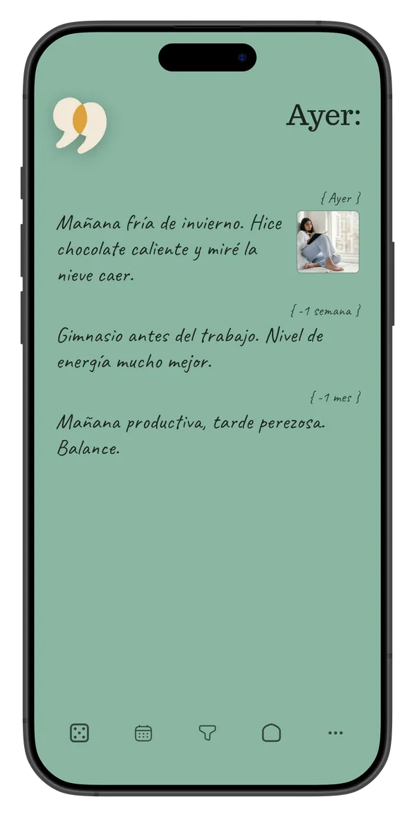 Entrada de diario en fuente manuscrita, fuentes de Sharing Me 2.1