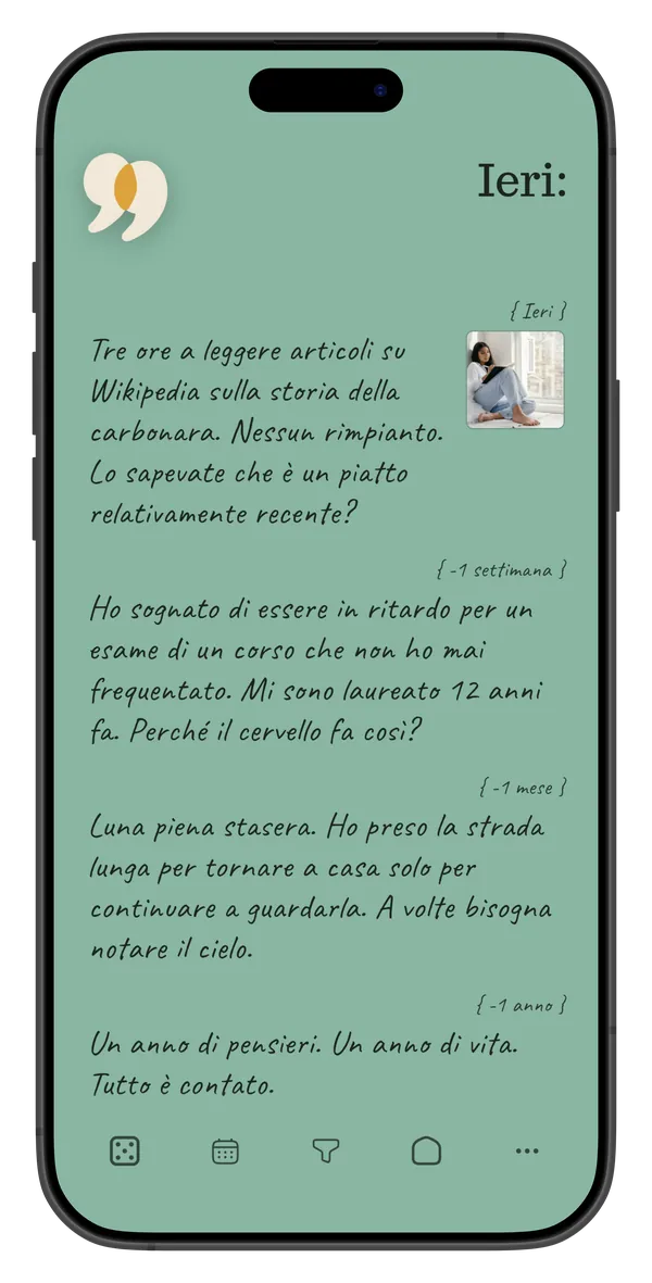 Voce di diario quotidiana in font manoscritto, font di Sharing Me 2.1